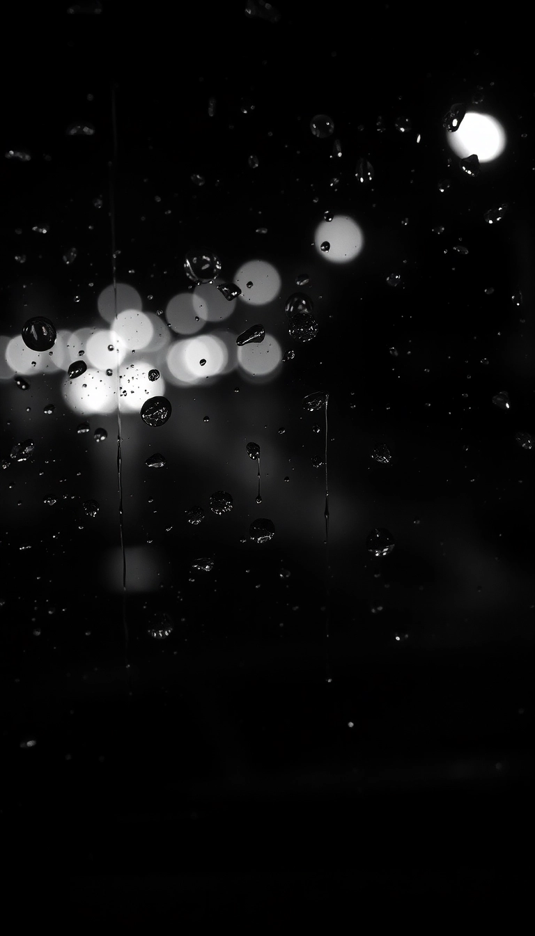 HD iPhone AI Night Car Rain Sleek Background Stock Image